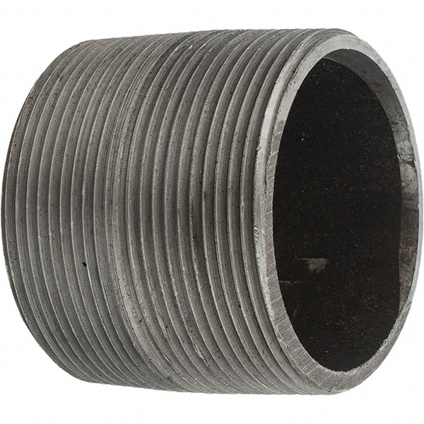 Galvanized Pipe Nipple: 3-8", 2-5/8" Long, Schedule 80, Steel