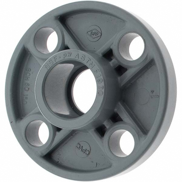 Value Collection 1" CPVC Plastic Pipe Flange (One Piece) 51239812