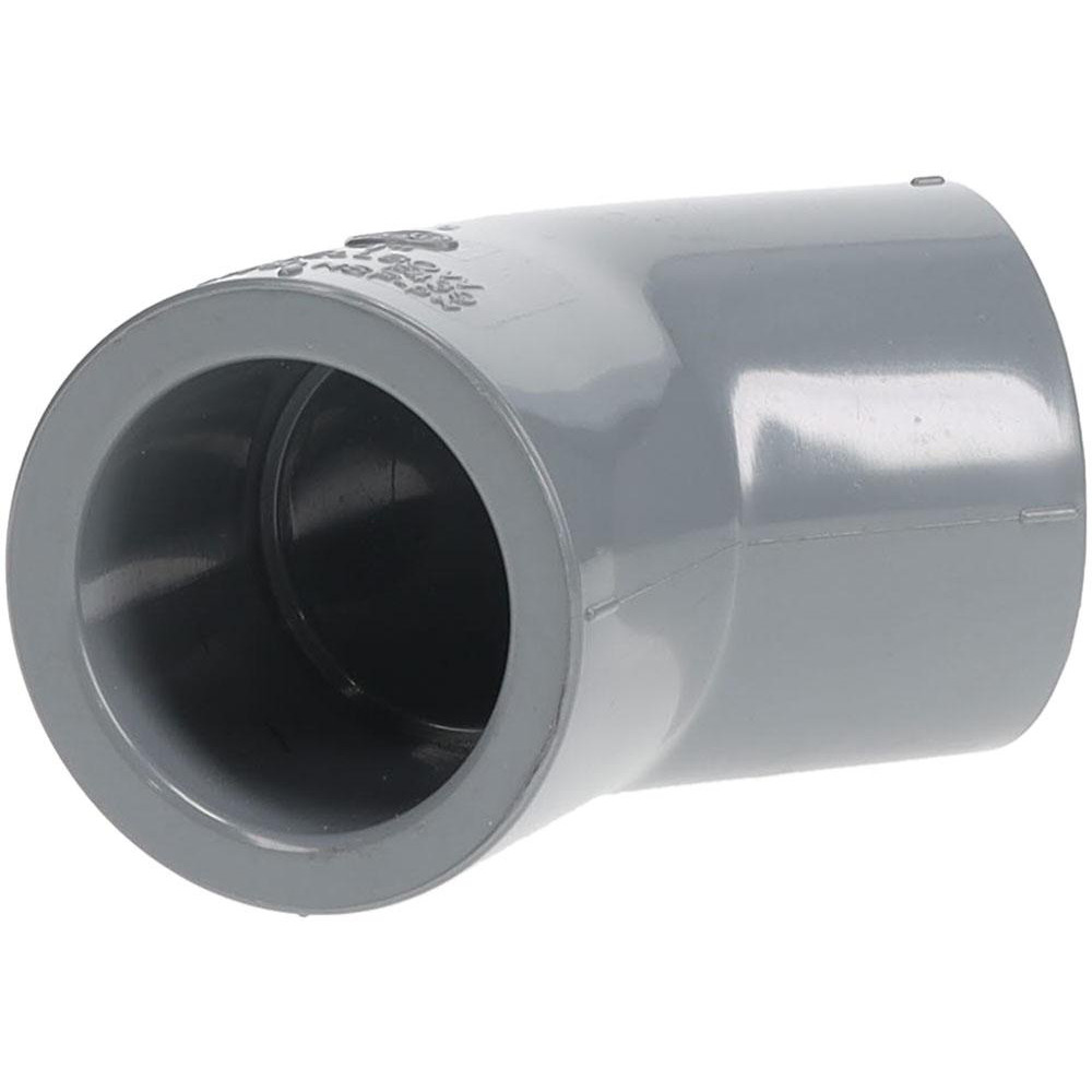 1" CPVC Plastic Pipe 45&deg; Elbow - Slip x Slip End Connections