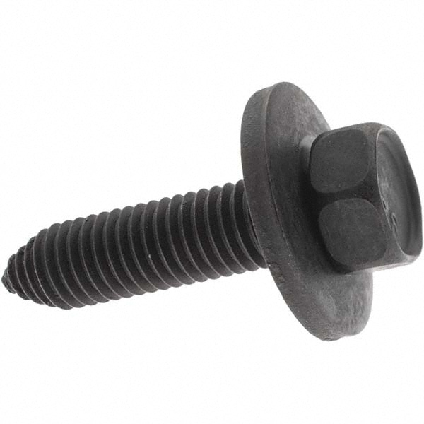 Hex Head Cap Screw: M10 x 1.50 x 40 mm, Black Phosphate Finish