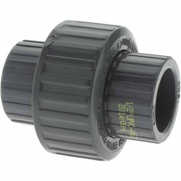 1/2" to 6" Plain PVC Union with EPDM O-ring Imperial sizes for pressure pipe 