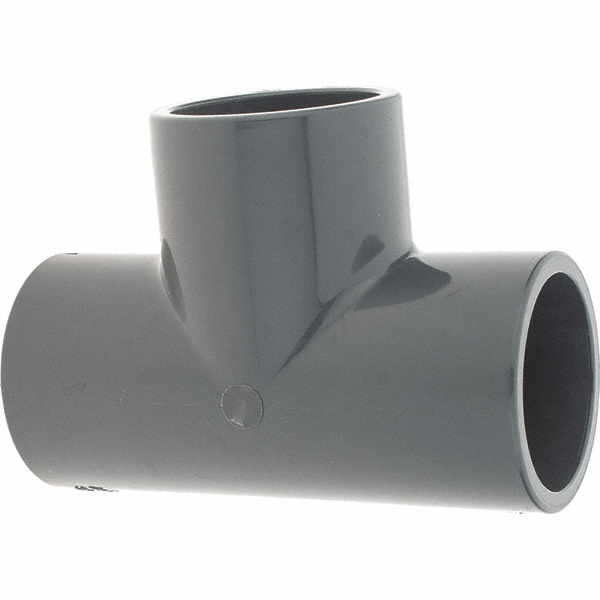 Value Collection 11/2" PVC Plastic Pipe Tee 51240752 MSC