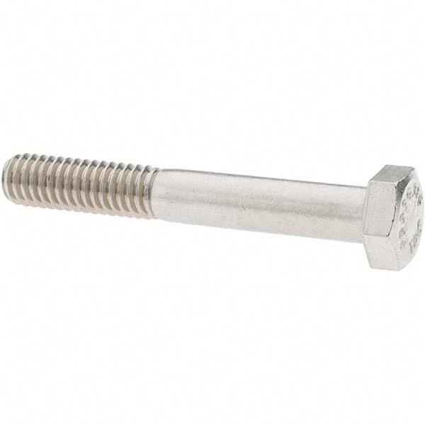 Hex Head Cap Screw: 5/16-18 x 2-1/4", Grade 316 Stainless Steel, Uncoated