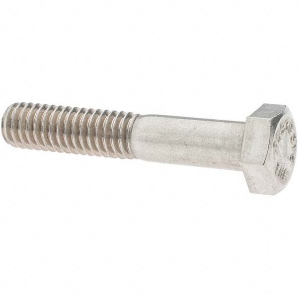 Hex Head Cap Screw: 5/16-18 x 1-3/4", Grade 316 Stainless Steel, Uncoated