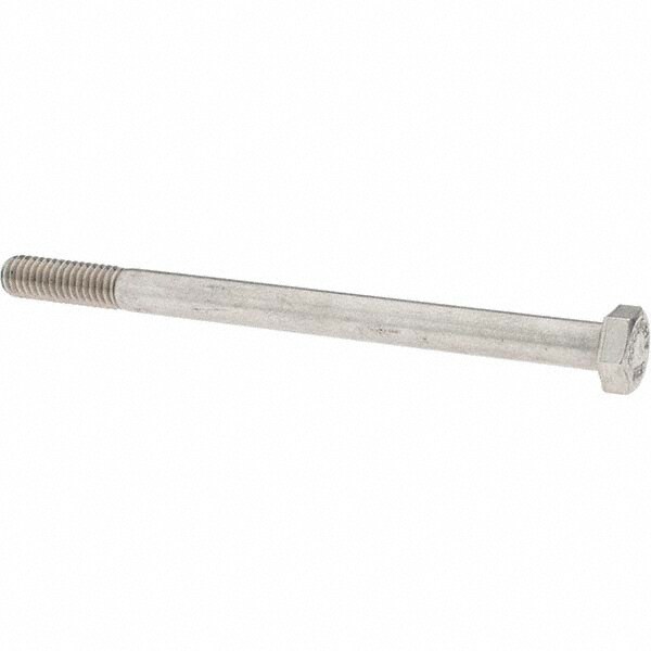 Hex Head Cap Screw: 5/16-18 x 4-1/2", Grade 316 Stainless Steel, Uncoated