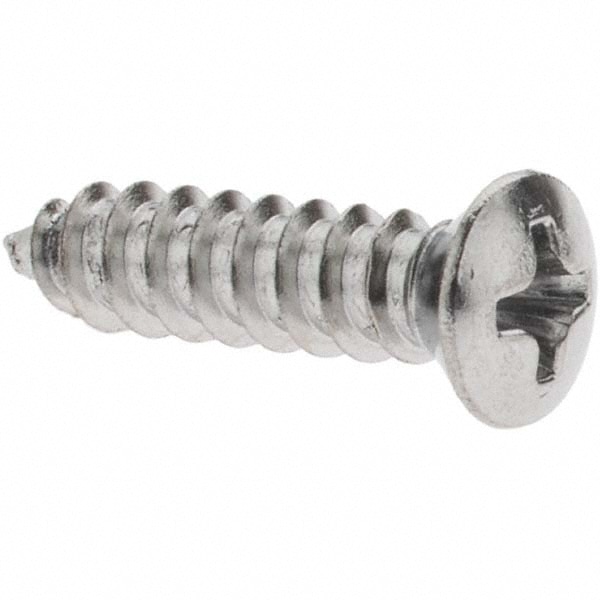 Au-Ve-Co Products - Sheet Metal Screw: #10, Pan Head, Phillips Drive, 3 ...