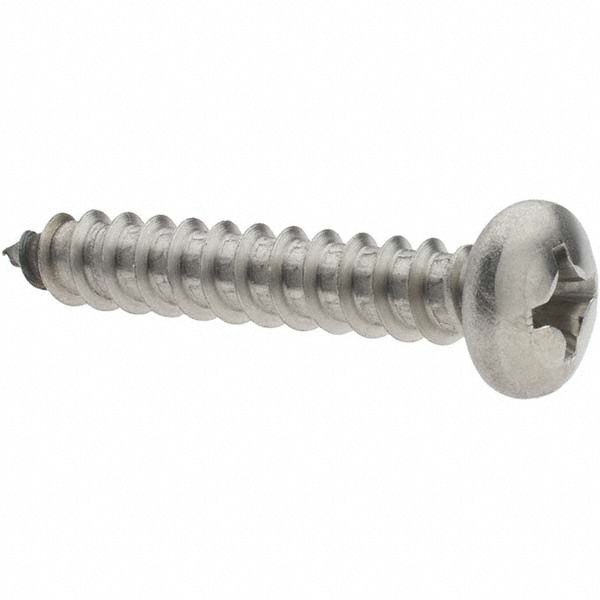 Sheet Metal Screw: 1/4, Pan Head, Phillips