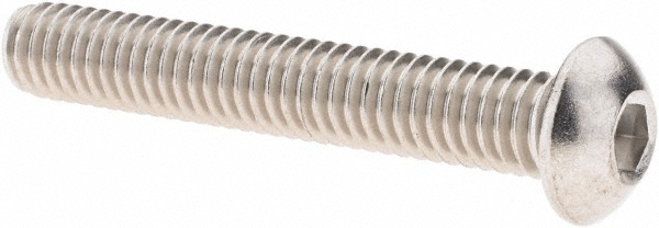 Value Collection - Button Socket Cap Screw: 5/16-18, 2" Length Under ...