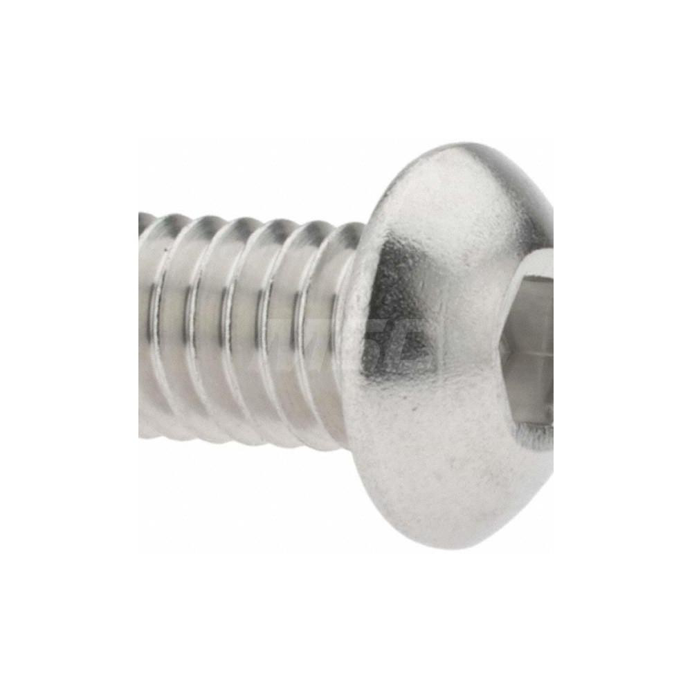 Value Collection - Button Socket Cap Screw: 5/16-18, 1" Length Under ...