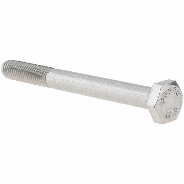 Value Collection - Hex Head Cap Screw: 1/4-28 x 2-1/2″, Grade 18-8  Stainless Steel, Uncoated - 51253086 - MSC Industrial Supply