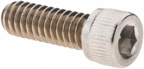 Hex Socket Cap Screw: 1/4-20, 3/4" Length Under Head, 18-8 Stainless Steel