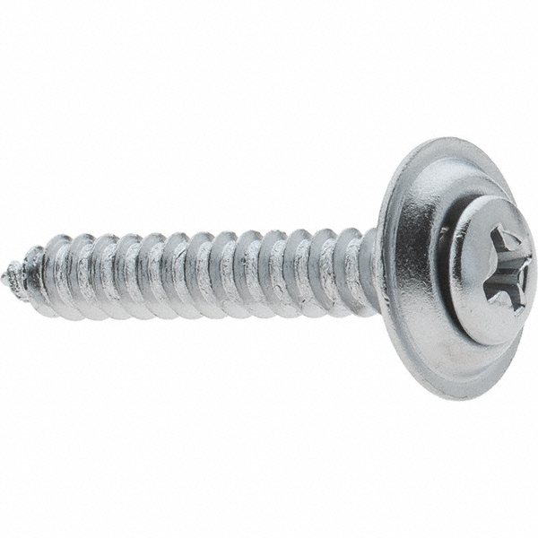 Sheet Metal Screw: #10, Oval Head, Phillips