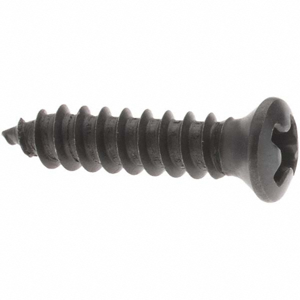 Sheet Metal Screw: #8, Oval Head, Phillips