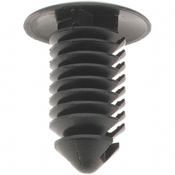 8.2mm Hole Diam, Ratchet Shank, Nylon Panel Rivet