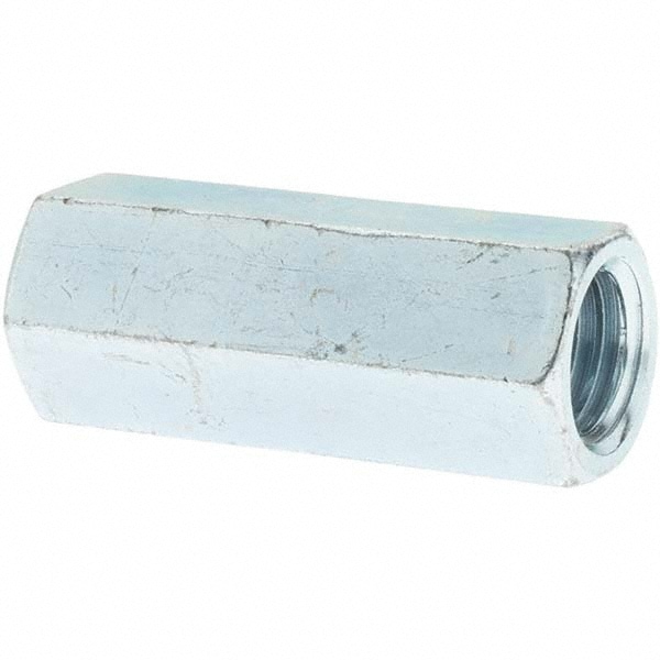 5/8-11 UNC, 2-1/8" OAL Steel Standard Coupling Nut