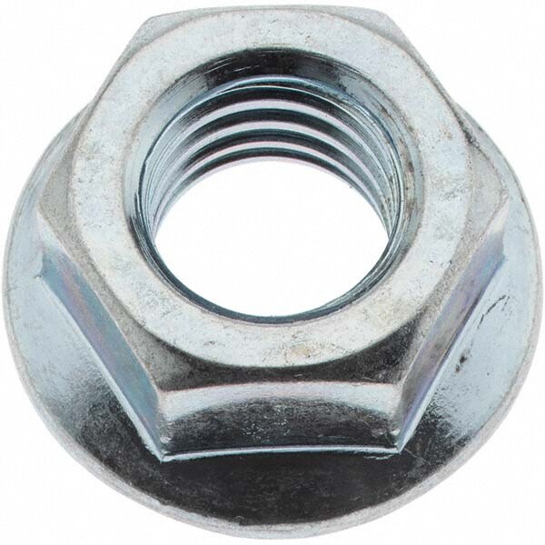 1/2-13, 1/2" Flange Diam, Serrated Flange Nut