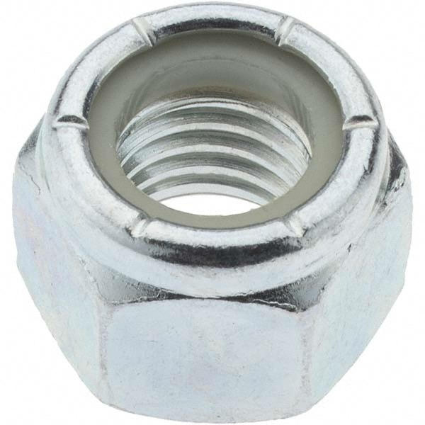 Value Collection - Hex Lock Nut: Insert, Nylon Insert, 1/2-13, Grade 2 ...