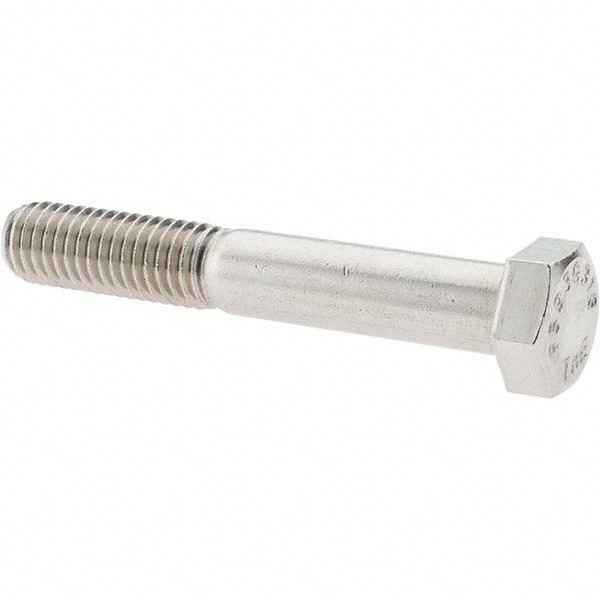 Hex Head Cap Screw: 1/2-13 x 3-1/4", Grade 316 Stainless Steel, Uncoated