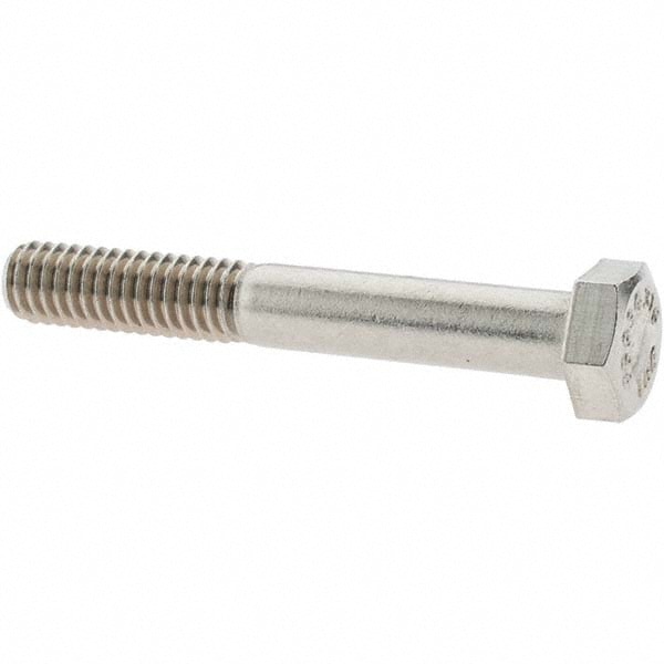Hex Head Cap Screw: 5/16-18 x 2-1/4", Grade 316 Stainless Steel, Uncoated