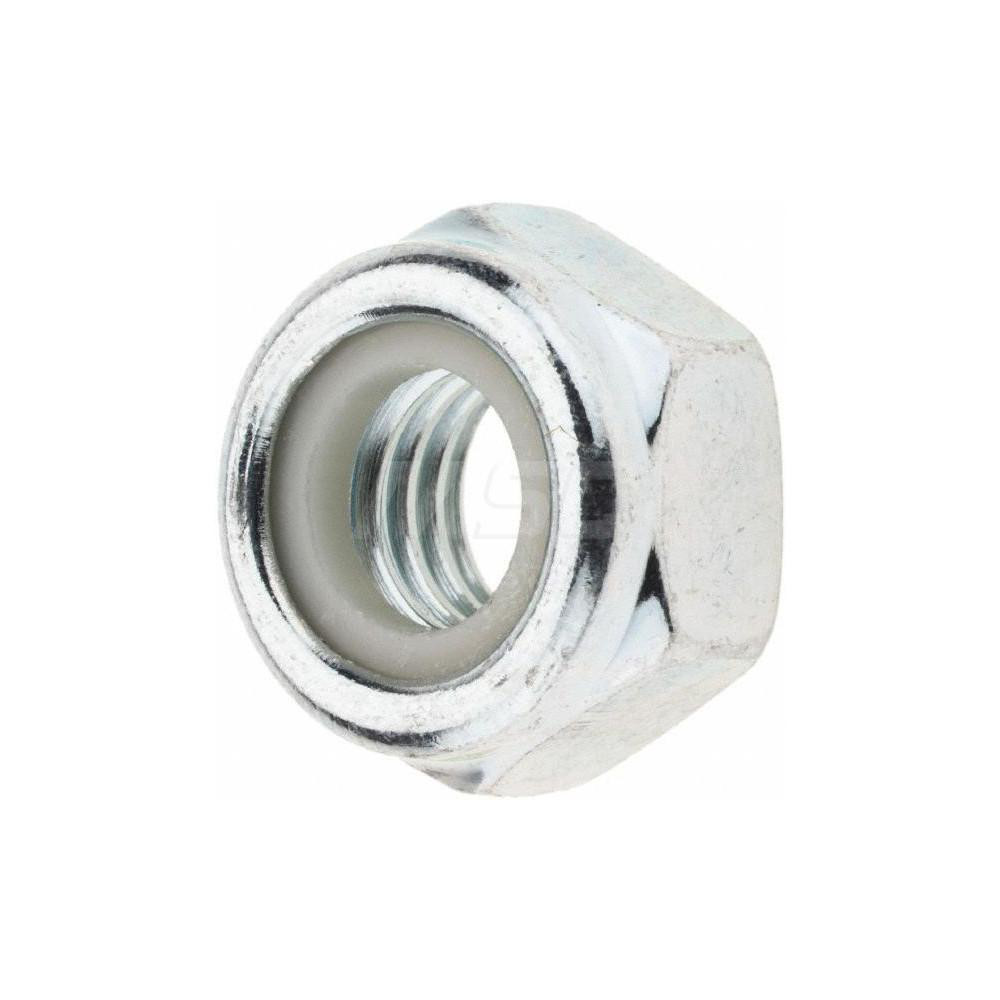 Value Collection Hex Lock Nut Insert, Nylon Insert, M10x1.5, Class 8