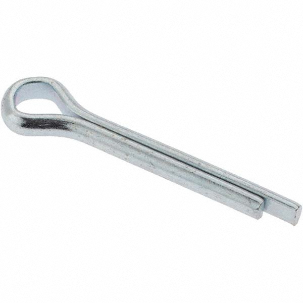 1/8" X 1" Extended Prong Cotter Pins - Steel, Zinc Plated, Grade 2 (Pack Of 50) By American Integrated Supply