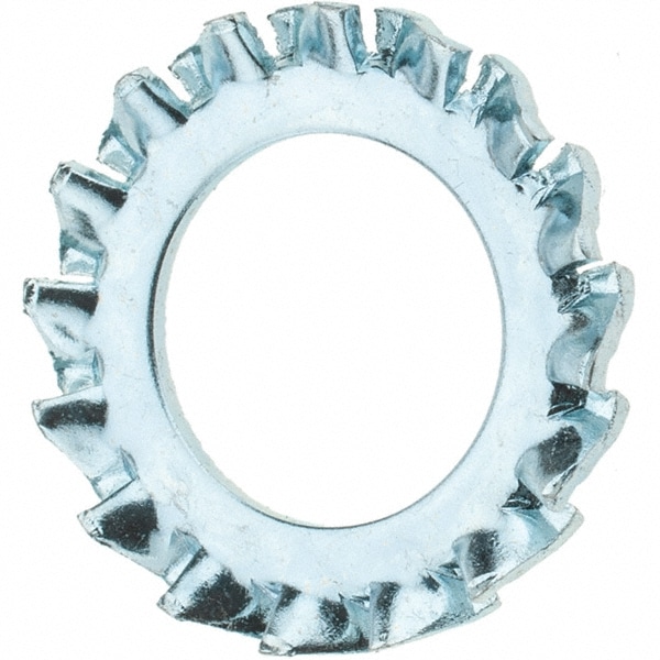 M10 Screw, 10.77mm ID, Spring Steel External Tooth Lock Washer