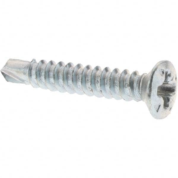 #4 x 3/4" Self Tapping Sheet Metal Screws Oval Head Stainless Steel Qty 250 