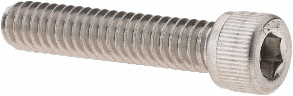 Hex Socket Cap Screw: 1/4-20, 1-1/4" Length Under Head, 18-8 Stainless Steel