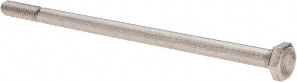 Hex Head Cap Screw: 1/4-20 x 5", Grade 18-8 Stainless Steel