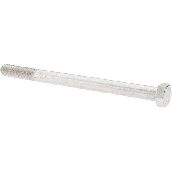 Hex Head Cap Screw: 1/2-13 x 7", Grade 18-8 Stainless Steel, Uncoated