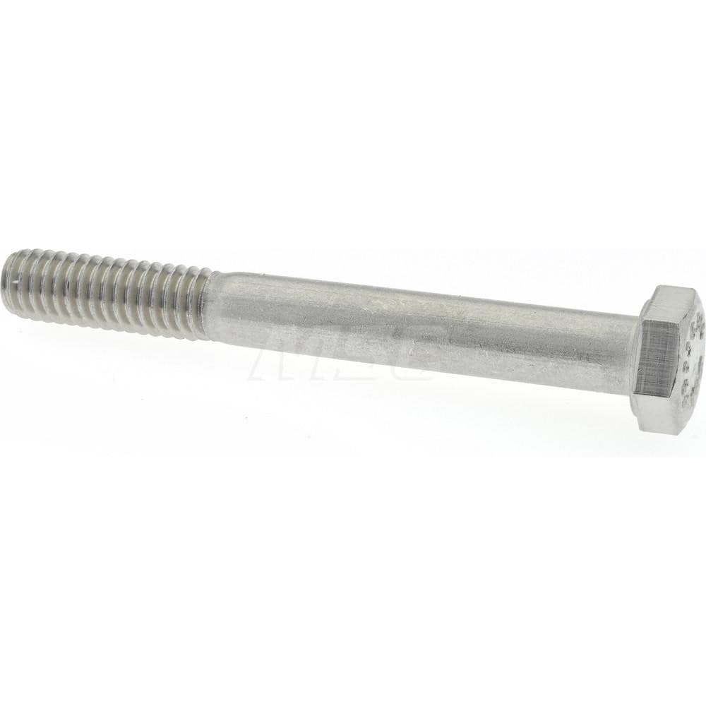 Hex Head Cap Screw: 5/16-18 x 2-3/4", Grade 316 Stainless Steel, Uncoated