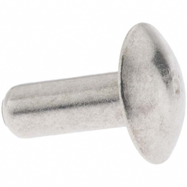 3/16" Body Diam, Brazier Aluminum Solid Rivet