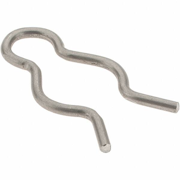 7/16" Groove, 1-1/8" Long, Stainless Steel Hair Pin Clip