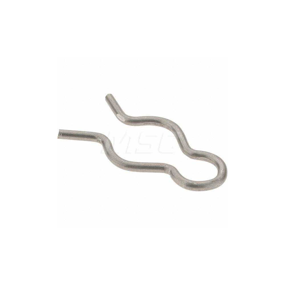 Value Collection - 7/16″ Groove, 1-1/8″ Long, Stainless Steel Hair Pin Clip  - 67987123 - MSC Industrial Supply