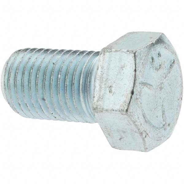 Hex Head Cap Screw: 7/16-20 x 3/4", Grade 5 Steel, Zinc-Plated
