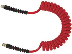 PRO-SOURCE 5510051320PRO Coiled & Self Storing Hose: 5/16" ID, 20 Long, Male Swivel x Male Swivel Image