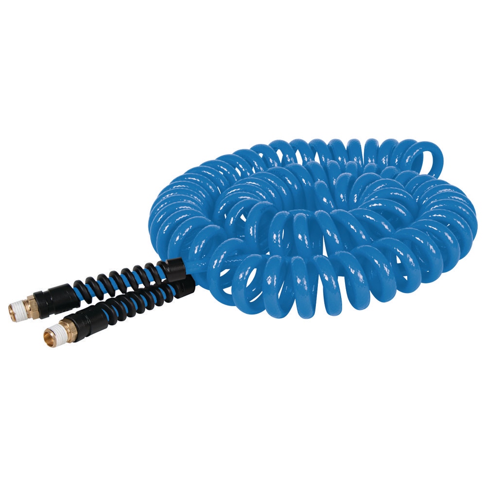 PRO-SOURCE 5510014125PRO Coiled & Self Storing Hose: 1/4" ID, 25 Long, Male Swivel x Male Swivel Image