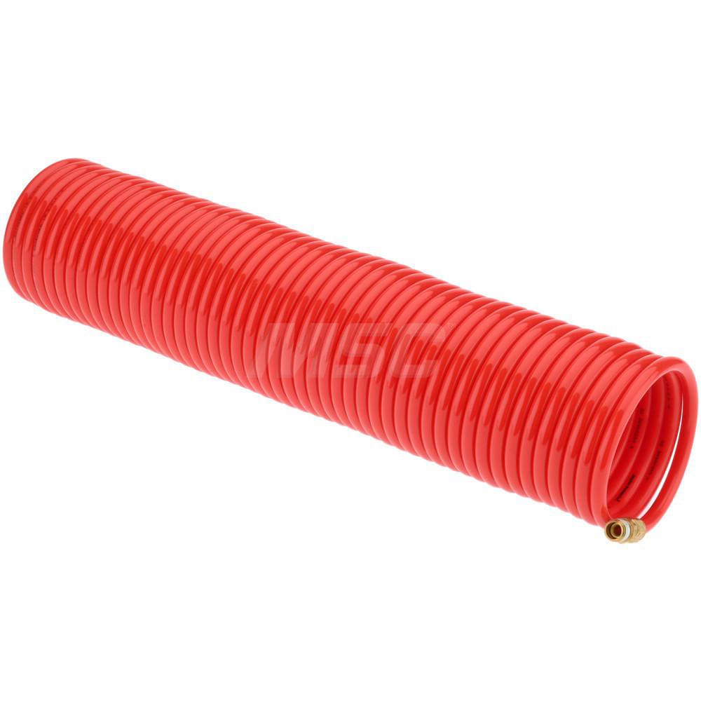 PRO-SOURCE 5520014150PRO Coiled & Self Storing Hose: 1/4" ID, 50 Long, Male Swivel x Male Swivel Image