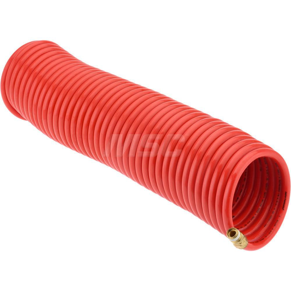 PRO-SOURCE 5520038350PRO Coiled & Self Storing Hose: 3/8" ID, 50 Long, Male Swivel x Male Swivel Image