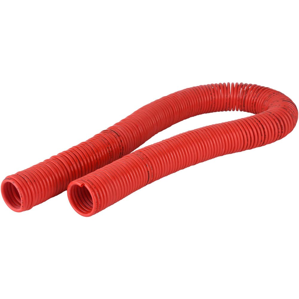 Coiled & Self Storing Hose: 3/16" ID, 100' Long