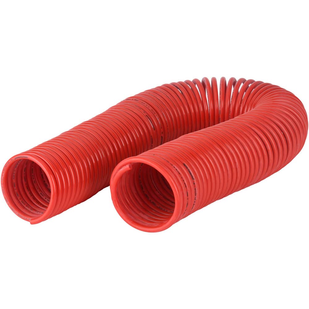 Coiled & Self Storing Hose: 5/16" ID, 100' Long
