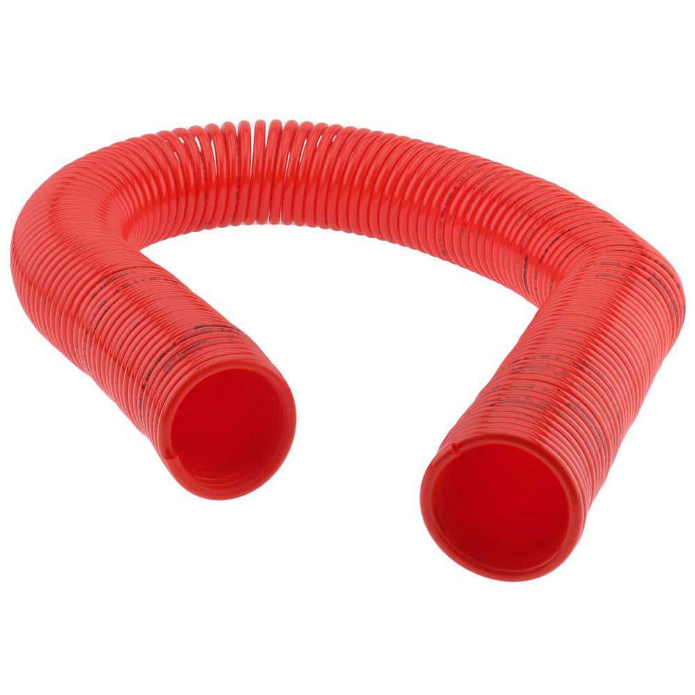 Coiled & Self Storing Hose: 1/4" ID, 100' Long