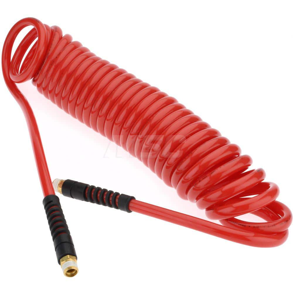 1/4 Thread PRO-SOURCE 3/16" ID Red or Blue Polyurethane Coiled & ... 25' Long 