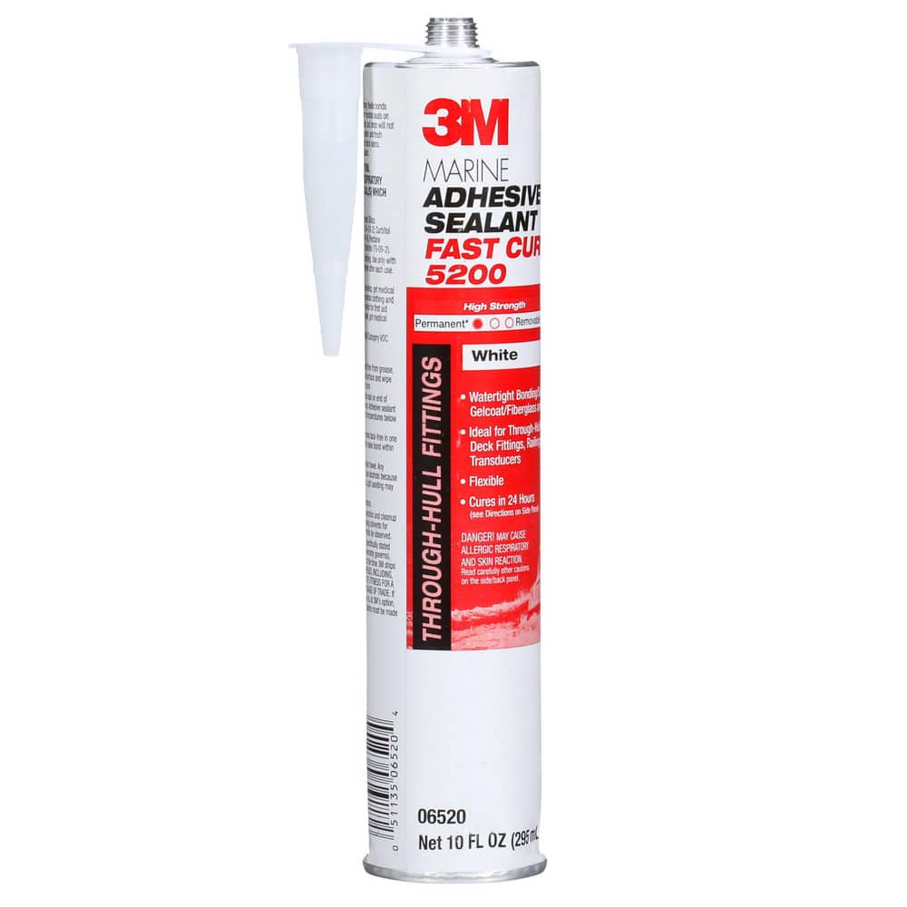 Marine Adhesive Sealant: 295 Ml Cartridge, White, Polyurethane