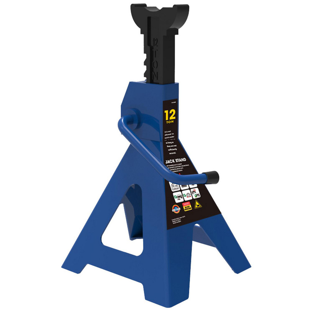 Value Collection - 12 Ton Load Capacity Ratcheting Jack Stand, 1