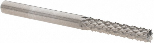 Diamond Pattern Router Bit: 0.125" Dia, 0.5" LOC, 1/8" Shank Dia, Burr