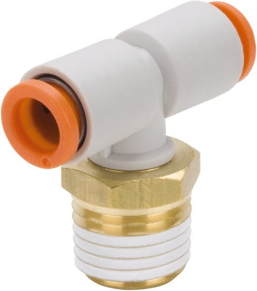 USA Sealing Push to Connect Tube Fitting Male Branch Tee 1//2 Tube OD x 1//2 NPT Male Polybutylene Plastic