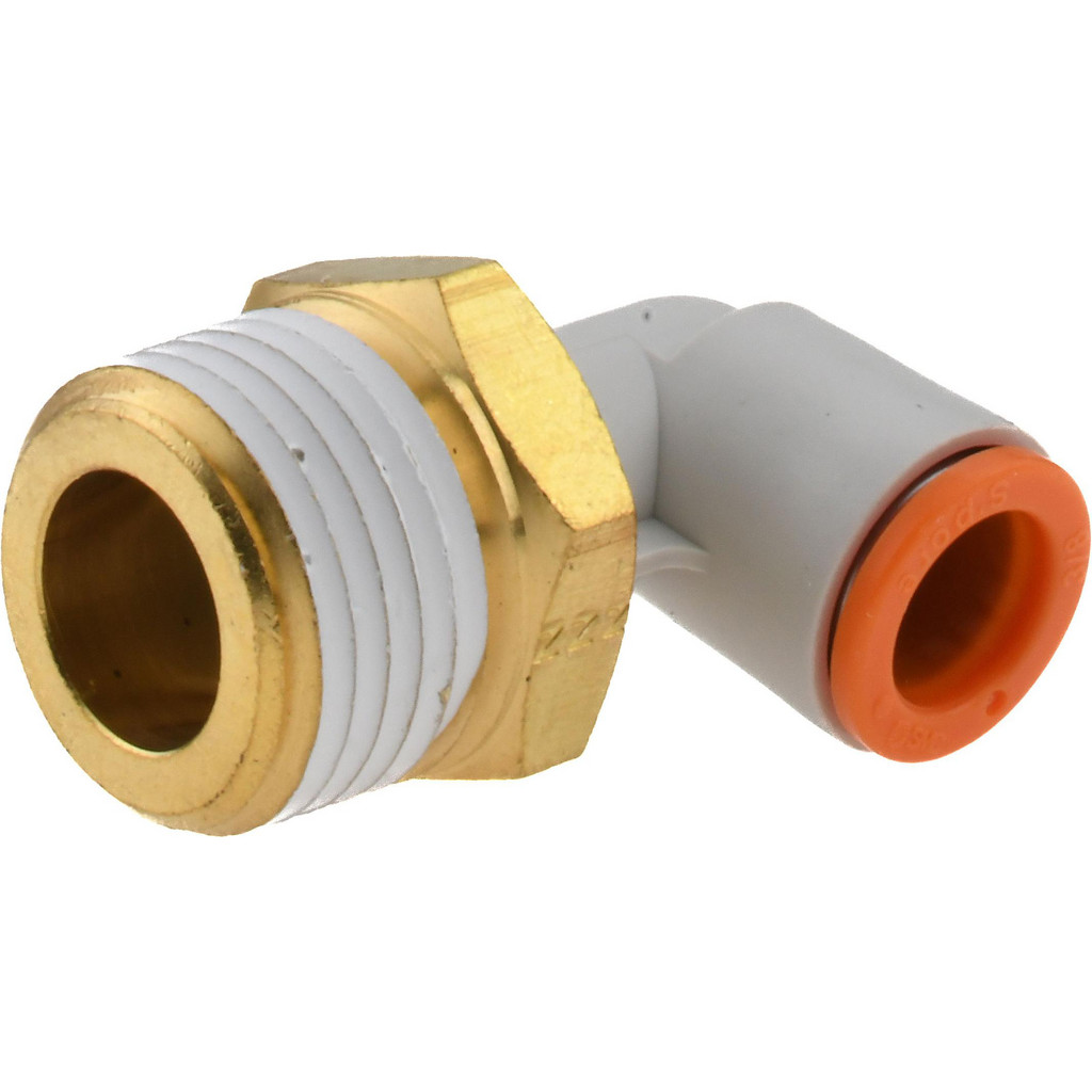Lotto Di 5 Gomiti SMC KQ2L11-99 - Raccordo A Innesto 3/8 OD X 3/8 OD
