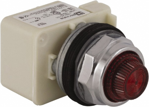 Schneider Electric 9001KP38R31 120 V Red Lens Incandescent Pilot Light Image