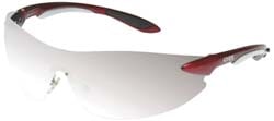 Safety Glass: Scratch-Resistant, Polycarbonate, Silver Mirror Lenses, Frameless, UV Protection